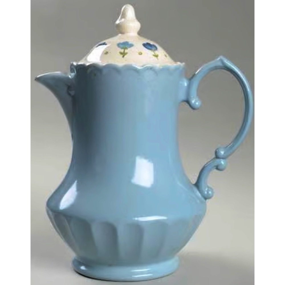 Metlox Vernon Ware True Blue Tea/Coffee Pot With Lid